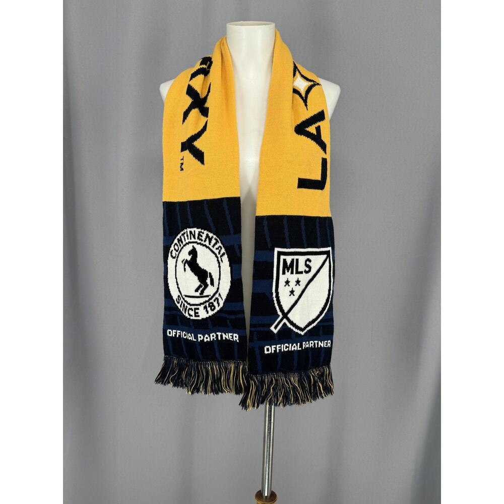 LA Galaxy Scarf Mens One Size Blue MLS Soccer Continental Partner Supporter